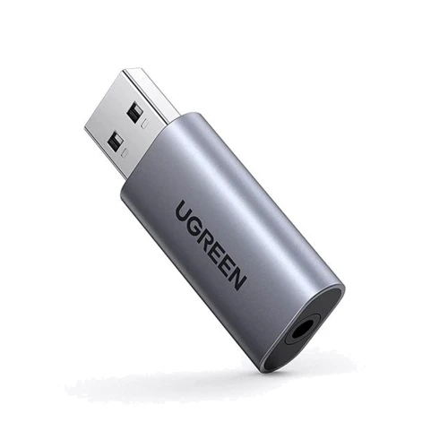 Адаптер Ugreen Adapter CM383 USB to 3.5mm Space Gray (80864)