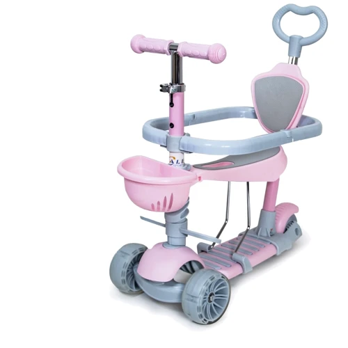 Самокат Scooter Smart 5in1. Pink (многофункциональный, с бортиком) 836618788
