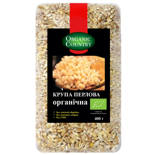 Крупа перловая органическая, Organic Country, 400 г (WT3172)