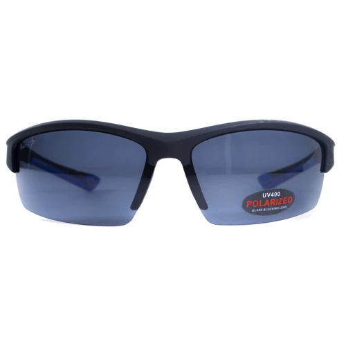Спортивные очки Очки поляризационные BluWater Daytona-1 Polarized (gray) серые в черно-синей оправе (4ДЕЙТ1-Г20П): Свойства линз Поляризационные
