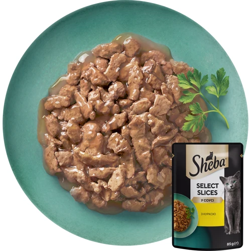 Влажный корм для котов Sheba Selection in Sauce с курицей в соусе 28х85 г (3065890096806): Порода Все породы