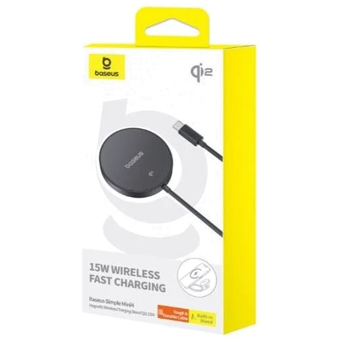 Зарядний пристрій Baseus Wireless Charging Magnetic Mini4 Stand Qi2 15W Black (P10273300121-00) для Apple iPhone 16 I 15 I 14 I 13 I 12 series: Кількість USB-портів немає