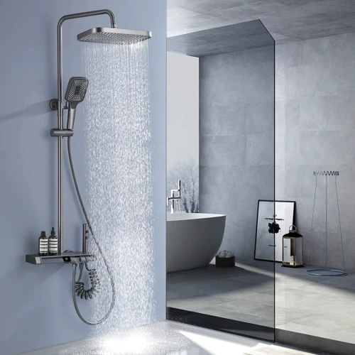 Душова система Lefton Thermostatic Shower System with 5 Water Modes and Temperature Display Screen-SST2206 Grey: Призначення змішувача Для ванни