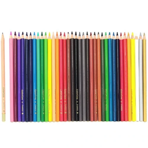 Карандаши Marco 3130-36СВ 36 цв ColorCore +1 графитный круглая: Тип Цветные
