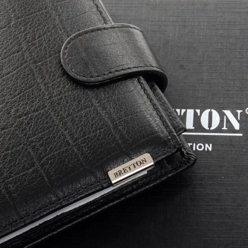 Мужское портмоне Bretton черное (M3707 black): Пол Мужской