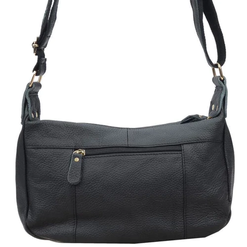 Женская сумка через плечо Borsa Leather черная (1t300-black): Пол Женский