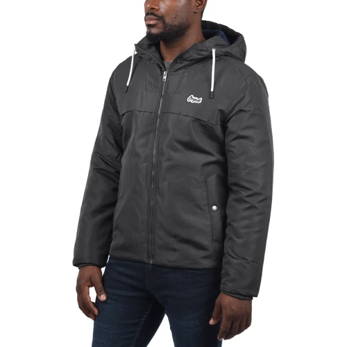 Куртка Jack & Jones 78760954 52 серая демисезон с капюшоном: Длина рукава Длинный
