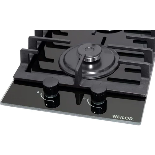 Варочная поверхность WEILOR GG 306 BL: Рабочая поверхность стекло (закаленное)