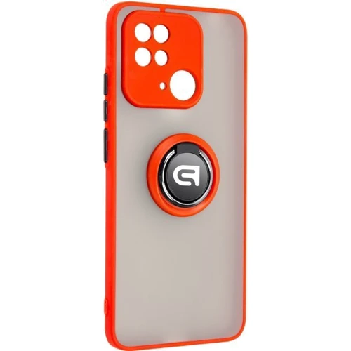 Чехол для телефонов ArmorStandart Frosted Matte Ring Red for Xiaomi Redmi 10C (ARM68369)