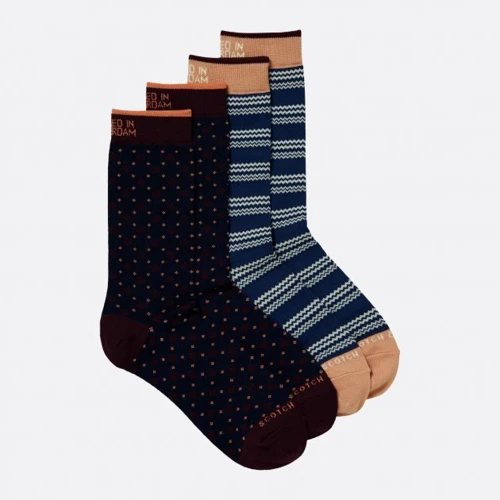Шкарпетки Scotch & Soda 39-42 (25-29) 2 пари різнокольорові (169444)