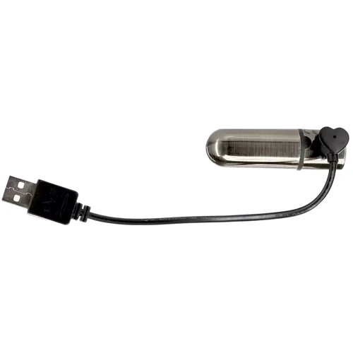 Вибропуля PowerBullet - First-Class Bullet 2.5" with Key Chain Pouch, Gun Metal