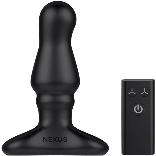 Анальная вибропробка Nexus Bolster с надувной головкой для мужчин, пульт ДУ