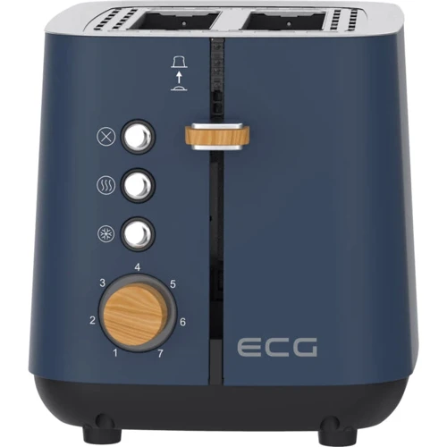 Тостер ECG ST 2768 Timber Petrol: Материал корпуса металл