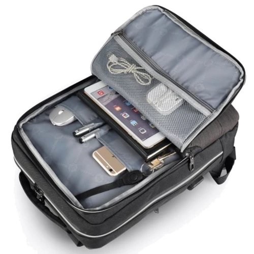 Сумка для ноутбуков Tigernu 15,6" T-B3331A Dark Grey: Вместимость ноутбук, блок питания, аксессуары
