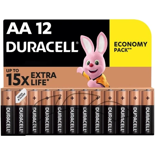 Щелочные батарейки Duracell AA MN1500 LR06 12 шт (5000394006546 / 81551275)
