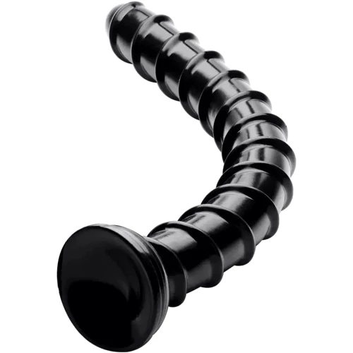 Длинный спиральный анальный фаллоимитатор Hosed Swirl Hose 18" Long (чёрный)