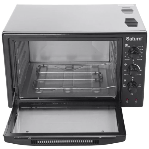 Электродуховка настольная Saturn ST-EC3804 Black: Размеры 32.5x53.4x46.5 см (ВхШхГ)