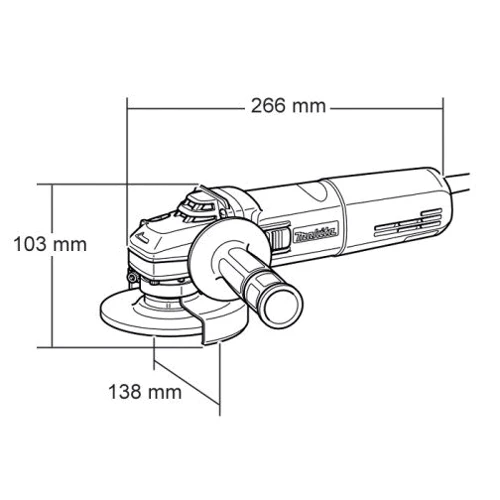 Шліфмашина кутова (болгарка) Makita GA5030KSP3: Споживана потужність 720