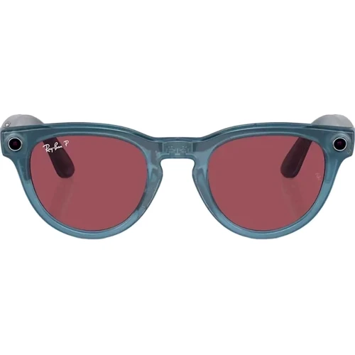 Смарт-окуляри Ray-Ban Meta Headliner Shiny Jeans Frame/Dusty Red Lenses size M (RW4009 66985Q 50-23)
