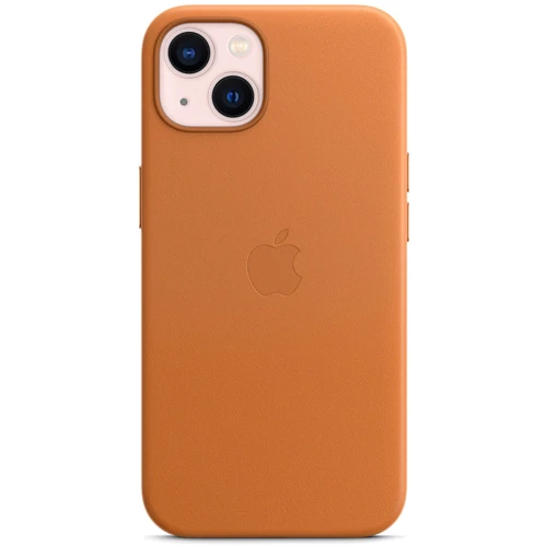 Чехол для iPhone Apple for iPhone 13 Leather Case with MagSafe Golden Brown (MM103): Тип чехла накладка на заднюю часть
