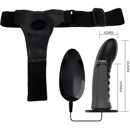 Полый страпон с вибрацией Pretty Love Marvin Strap-On Harness Vibrating