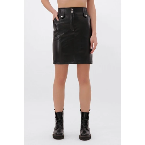 Юбка FashionUp YUB-1074A-XL 48 черная карандаш до середины бедра