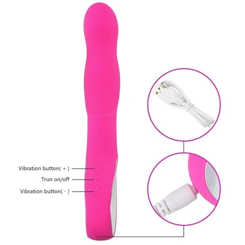 Вибромассажер для точки G Boss Series - Wibrator RABBIT G-spot, PINK