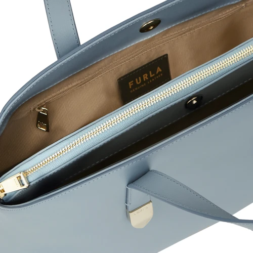 Женская сумка тоут Furla Block M Tote голубая (WB00121): Страна производитель Китай