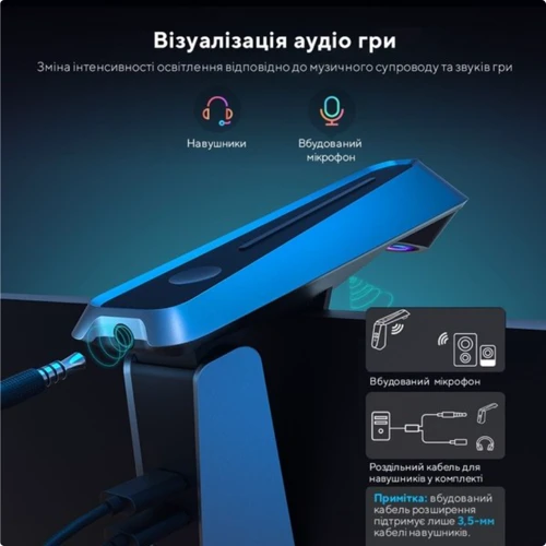 Набор адаптивной подсветки Govee H604A DreamView G1 Pro Gaming Light 24-29' RGBIC черный (B604A311) фото 6