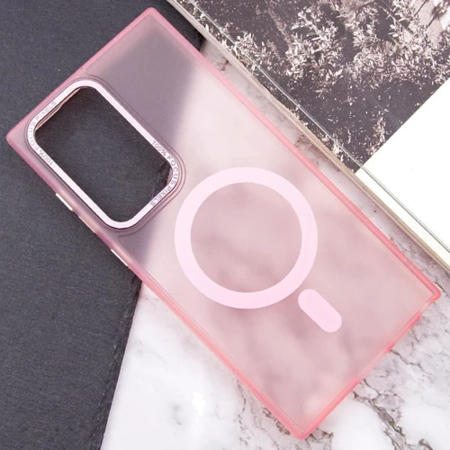 Чехол для телефонов Epik TPU Lyon Frosted with MagSafe Pink for Samsung S908 Galaxy S22 Ultra: Материал TPU+PC, Пластик, TPU