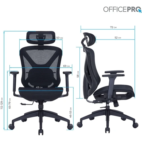 Кресло офисное OfficePro Atlas (OC630-B-B-B)