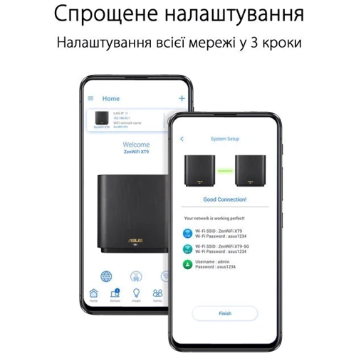 Маршрутизатор Wi-Fi ASUS ZenWiFi XT9 (B-2-PK): Количество LAN портов 4