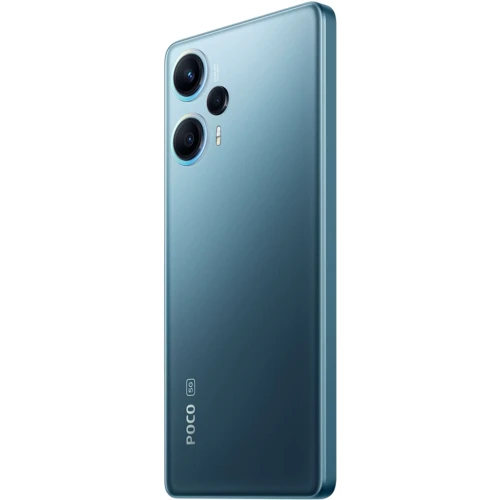Смартфон POCO F5 5G 12/256Gb Blue (Global): Камера Потрійна 64 Мп (f/1.79) + 8 Мп (f/2.2) + 2 Мп (f/2.4) / LED спалах / HDR / Фронтальна 16 Мп (f/2.45)
