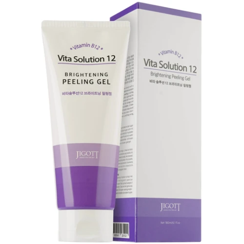 Jigott Vita Solution 12 Brightening Peeling Gel Пилинг-гель осветляющий 180 ml