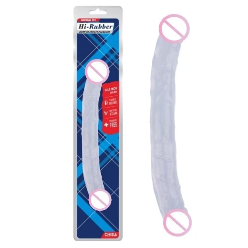Двухсторонний фаллоимитатор CHISA 12.8 Inch Dildo Clear