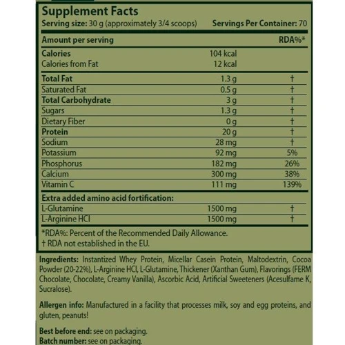 Протеин Scitec Nutrition Muscle Army Warrior Juice 2100 g /70 servings/ Strawberry: Вид Многокомпонентные