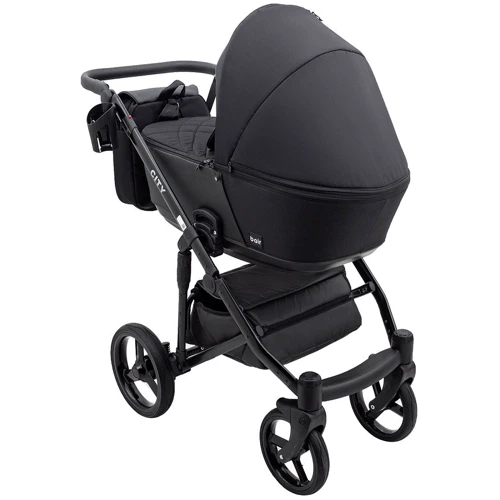 Коляска 2 в 1 Bair City Soft 452 Чорний - чорна шкіра (680691): Стать дитини Унисекс