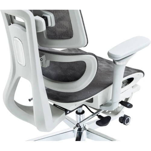 Кресло GT Racer B-2450 White/Gray: Материал обивки С сеткой