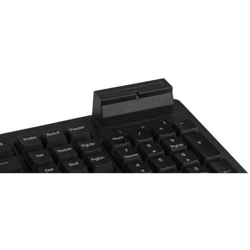Клавиатура 2E KС 1030 Smart Card USB Black (2E-KC1030UB): Тип клавиш мембранный