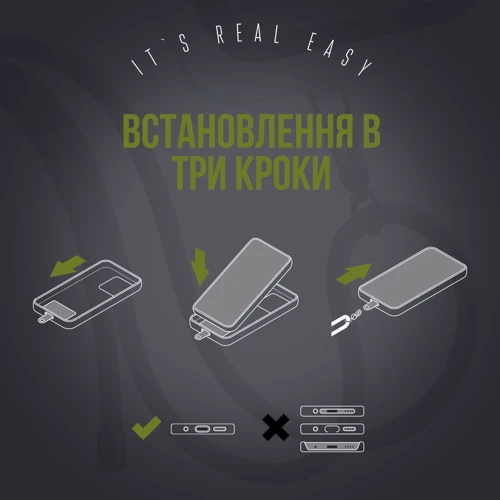 Ремешок для смартфона ArmorStandart Rope Titanium Moss with Clear holder (ARM76100) фото 4