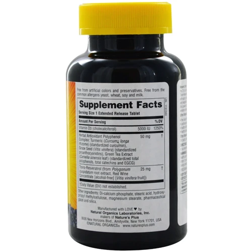 Natures Plus Ultra Vitamin D3 5000 IU Вітамін D3 ультра 90 таблеток: Тип вітамін D