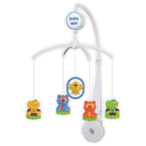 Мобіль Baby Mix пластиковий механічний SK / 21300 Звірятка