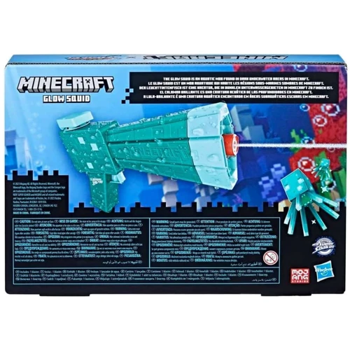 Водный бластер Hasbro Nerf Super Soaker Minecraft Glow Squid (F7600): Материал пластик
