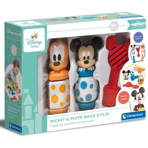 Развивающая игрушка Clementoni Mickey & Pluto Build & Play серия Disney Baby (17814)