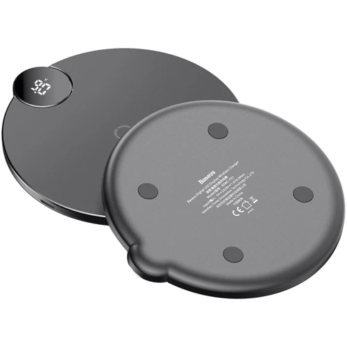 Зарядное устройство Baseus Wireless Charging Digital LED Display 10W Black (WXSX-01): Кабель в комплекте Lightning