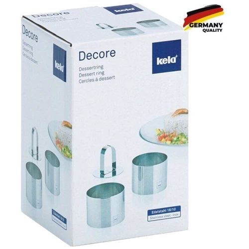 Набір форм-кілець для десертів KELA Decore 7.5 см 2 шт. (10781): Форма кругла