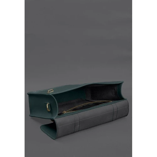 Сумка-сэтчел BlankNote Porte зеленая (BN-BAG-58-malachite): Застежка Механическая
