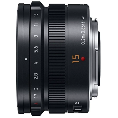 Об'єктив для фотоапарата Panasonic Micro 4/3 Lens 15mm f/1.7 ASPH Black UA: Байонет Micro 4/3