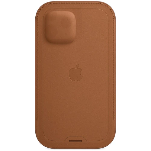 Чехол для iPhone Apple Leather Sleeve Case Saddle Brown (MHYG3) for iPhone 12 Pro Max: Цвет коричневый