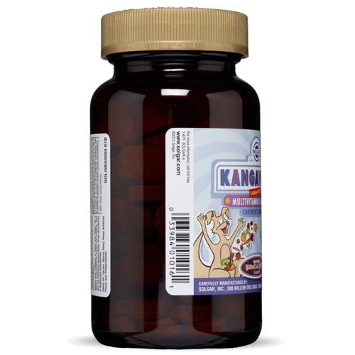Solgar Kangavites, Complete Multivitamin & Mineral Children's Formula, Berry Flavor, 120 Chewable Tablets Кангавитес с мультивитаминами и минералами: Страна производитель США